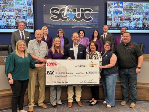 group receives check